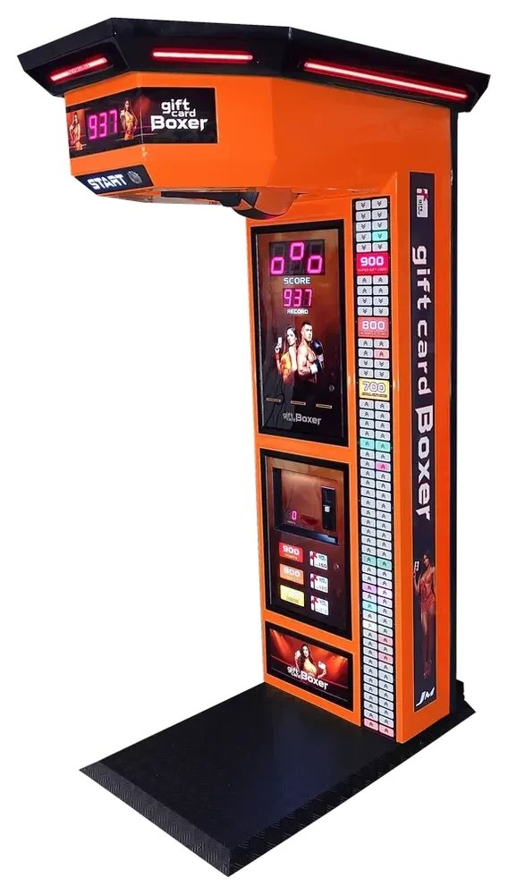Máquina de boxeo con tarjeta regalo Gift Card Boxer