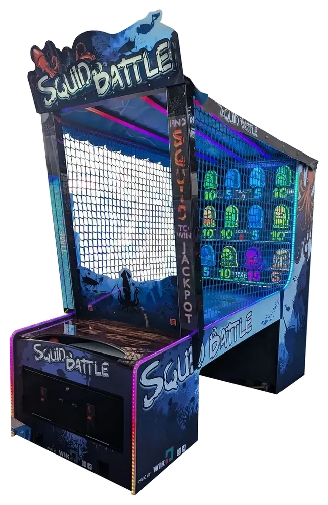 Juego arcade de lanzar bolas Squid Battle